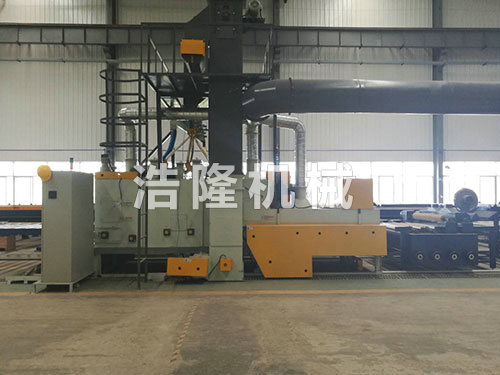 鋁膜板拋丸機(jī)實景圖